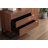 Walnut Brown Wood Console Table