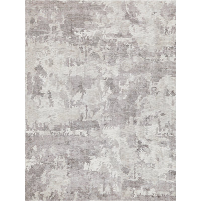 Abstract Area Rug in Brown