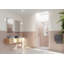Halo 44 in. x 78 in. Frameless Glass Hinge Shower Door-772284072
