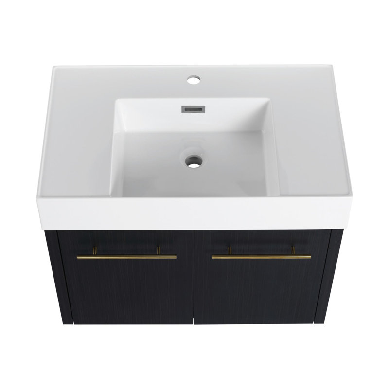 Ensemble de meuble-lavabo simple 29,5 avec plateau Thord