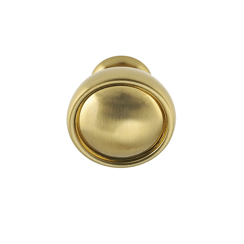 Grayson 1-1/8" Satin Brass Round Cabinet Knob Multipack