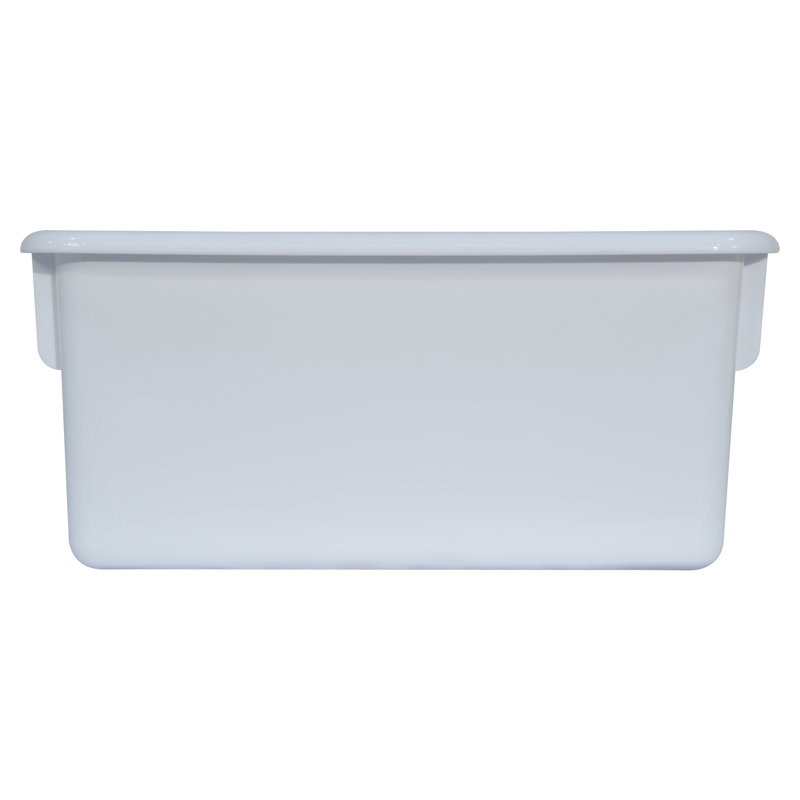 Bac en plastique, Blanc