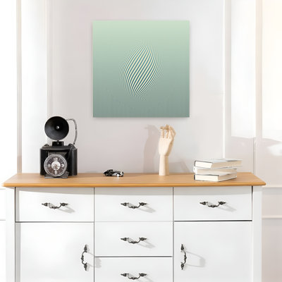 Optical Sphere Illusion Abstract Geometric Modern Wall Art