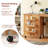 Folding Sewing Craft Table with 3 Storage Bins and Shelves