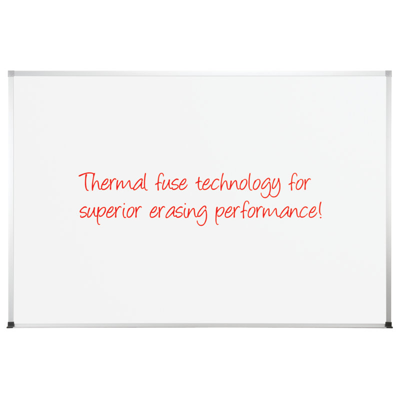 Tuf-Rite CommClad Melamine Wall Metal Whiteboard, 48" x 96"