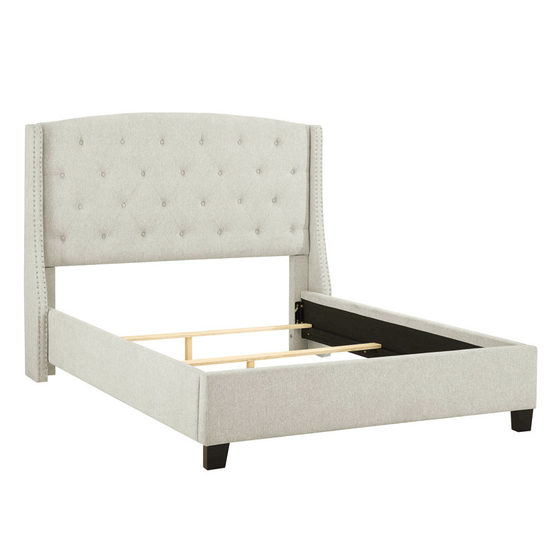 Mobilier de chambre à coucher 1pc, Grand lit, Gris