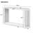 Narrow Console Table With Unique Irregular Top Design & Open Shelf-644746432