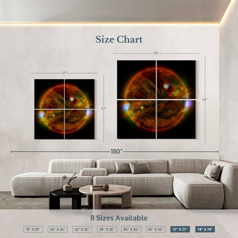 Oberle Solar Flare, 57" H x 57" W