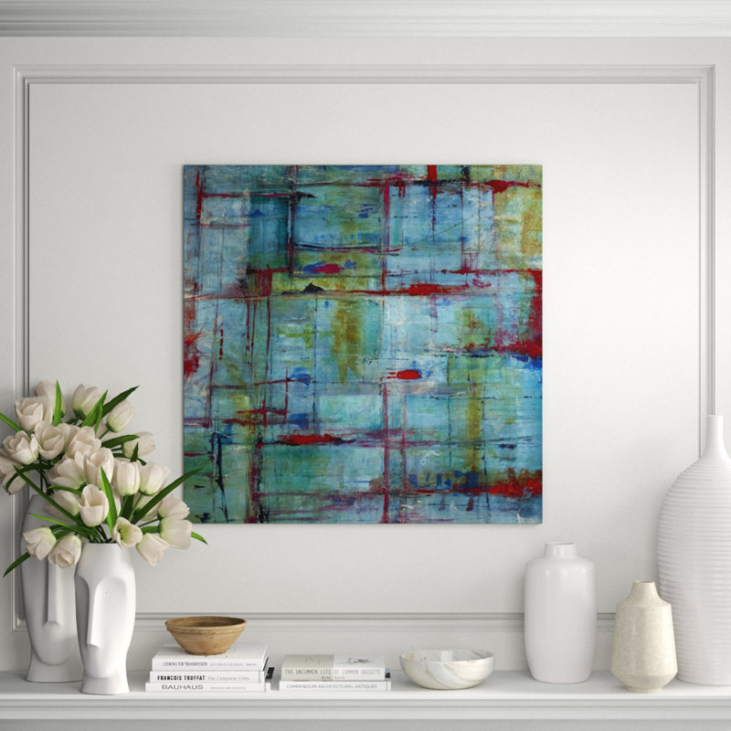 Criss Cross Apple Sauce Painting by Joshua Schicker, Plexi, 40" H x 40" W