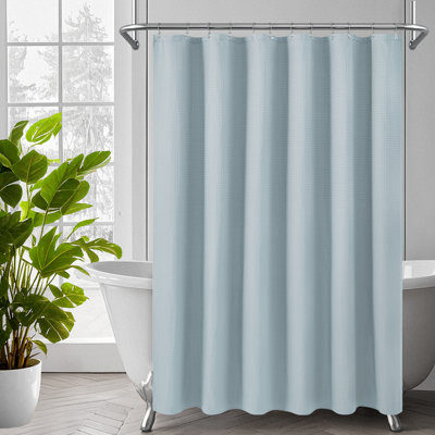Waffle Weave Shower Curtain