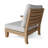 Teak Patio Sectional with Cushions