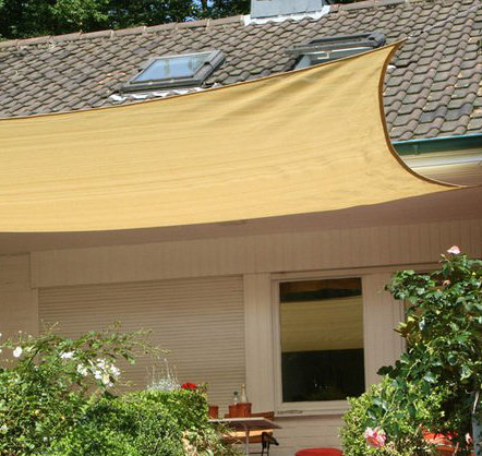 Minquadale 4m x 5m Rectangular Shade Sail, Yellow