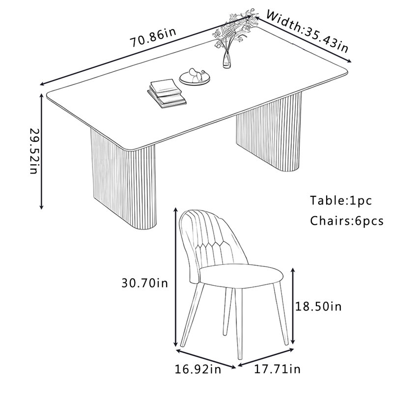 Simpert, 29.52"H x 70.86"L x 35.43"W
