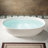 67" Freestanding Soaking Solid Surface Stone Resin Bathtub with Integrated Overflow and Pop-up Drain-120785880-120785877