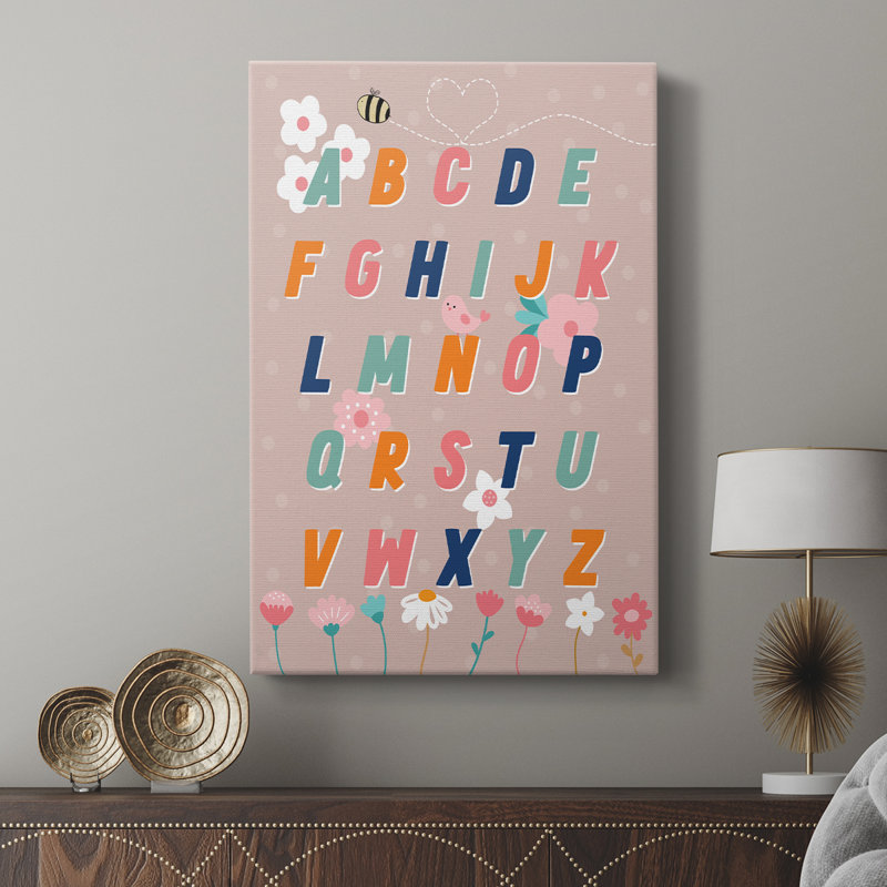Alphabet floral - galerie Cavas sur mesure, H 18 po x l 12 po