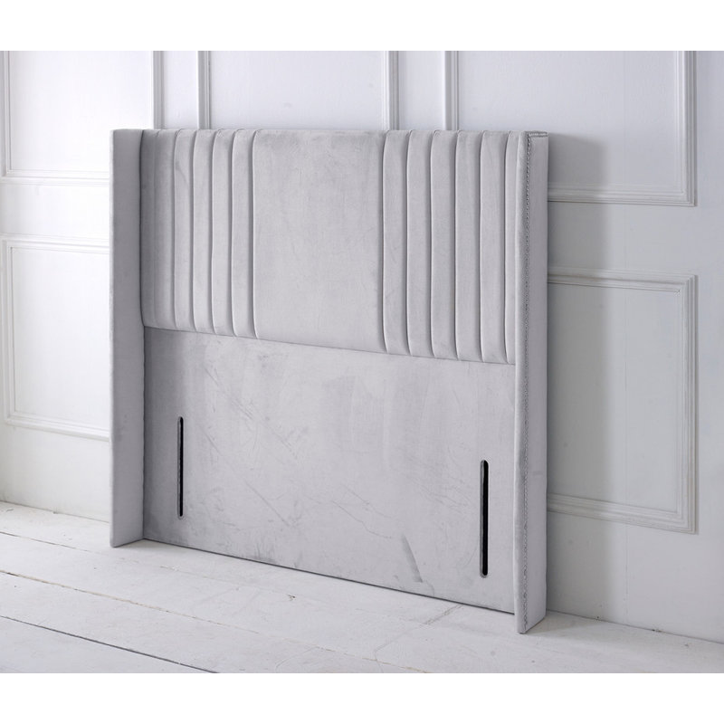 Upholstered Velvet Headboard, Single (3'), Silver