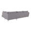 Modern L-Shape Corner Sofa  with Silver Metal Legs-69378108-69378120