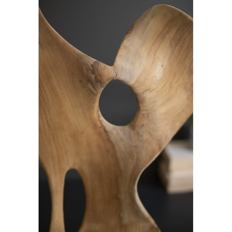 Sculpture en bois de teck Kalalou