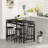 4 - Person Four Leg Dining Set-1012844548