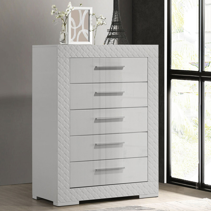 Commode de chambre à 5 tiroirs Pierce