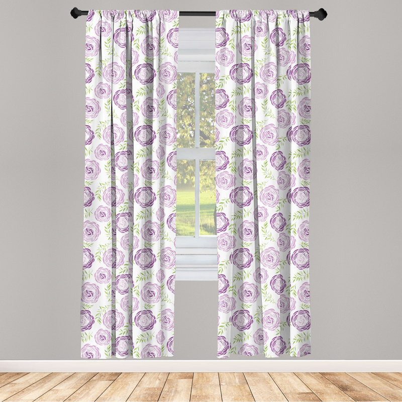 Rideaux 4 panneaux East Urban Home, L 56 po x L 63 po
