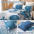 3 Pieces Floral Printed Quilt Set All Season Lightweight Bedspread Set with Shams-122256913-122256924