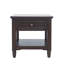 Table de bout carrée 24 po avec tiroir et étagère de rangement Grishe-2117685542
