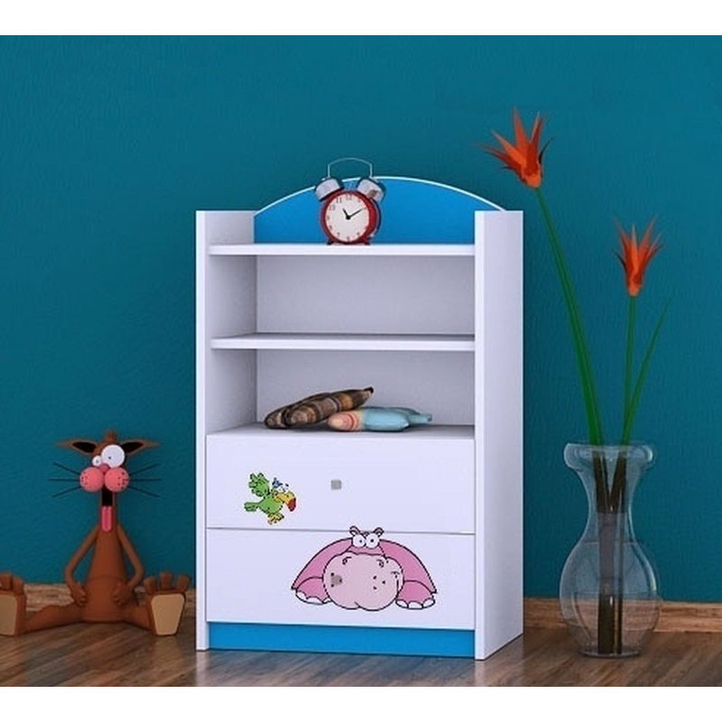 Annabel 96cm H X 60cm W Animals Kids Cube, Blue