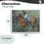 «Polo Rider» en dynamique giclée encadrée par Jadei-612806562-612806574