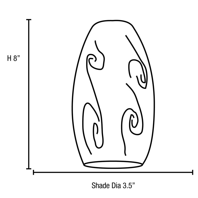 Baur 1 - Light Single Pendant, Red Sky, Oil Rubbed Bronze