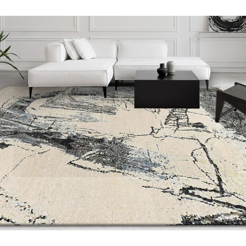 Abstract Area Rug, Rectangle 8' x 10'