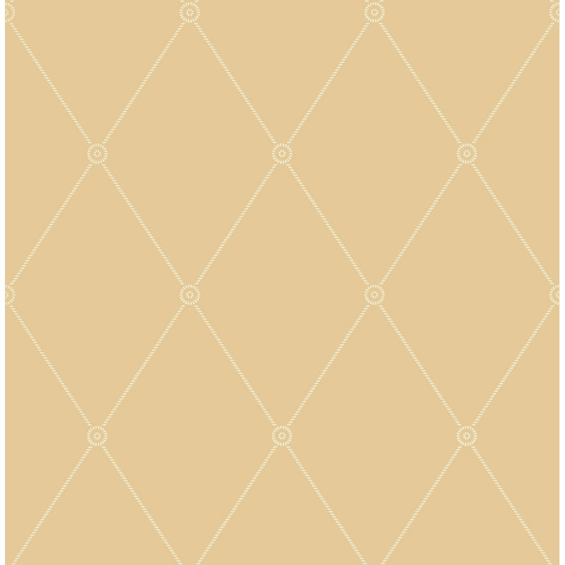 Anthology Large Georgian Rope Wallpaper Roll, Yellow