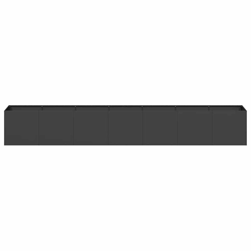 Planter 40 Cm Cold-Rolled Steel, 40cm H x 280cm W x 40cm D, Black