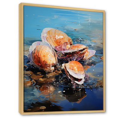 «Bold Brushstrokes Of  On Beach», reproduction sur toile