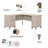 Magomed 3 Piece Computer Desk Office Set-1471767855