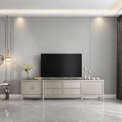 Meuble télé simple en bois massif de style américain