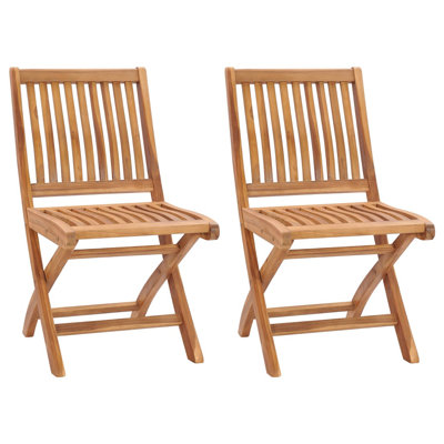 Briner Folding Teak Patio Dining Side Chair