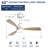 48 Inch Wood Ceiling Fan With 3 Solid Wood Blades Remote Control Reversible Dc Motor For Living Room-2018719925-2018719924