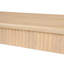 Banc Zellan de 150 cm de long, style moderne du milieu du siècle, en bois massif avec ceinture cannelée, pour salle à manger, chambre ou salon.-133996139