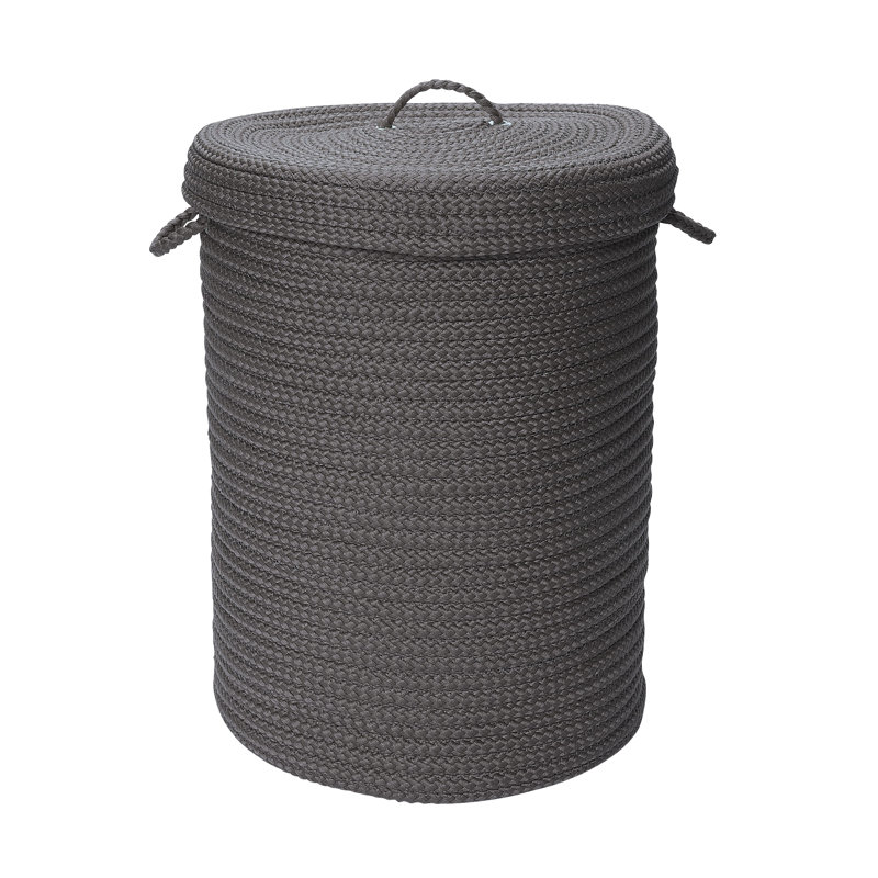 Panier à linge Manor, Grand format : H 30 po x l 18 po x P 18 po, Gris texturé