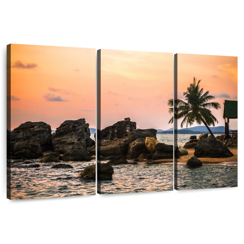 Phu Quoc Gillard, coucher de soleil, H 32 po x l 50 po