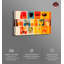 "Drinks On The Line Retro Drinks Bar Cart", impression murale par Notoriart-102551708-102551721