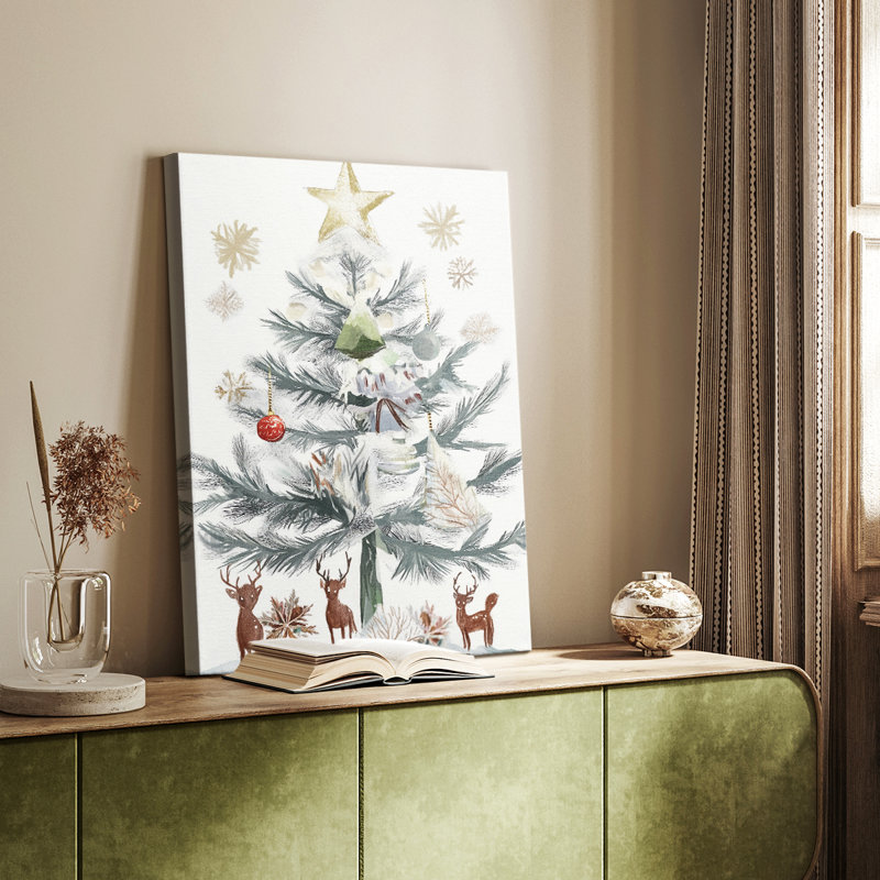 Art de Noël des Fêtes de Noël - galerie sur mesure Cavas, H 60 po x l 40 po