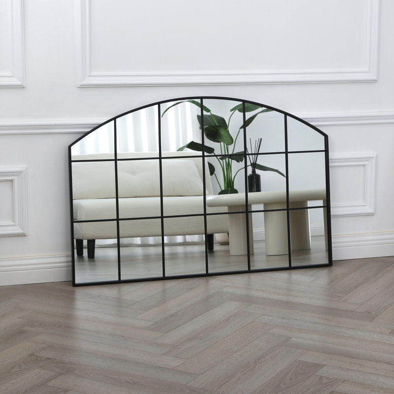 Naquasia Metal Arch Wall Mirror