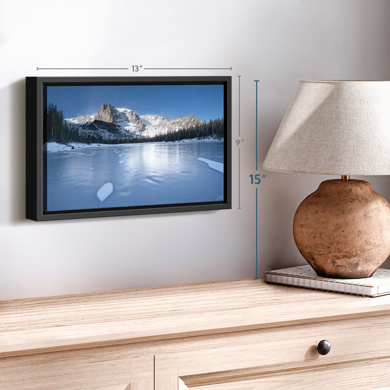 «Wintry Rocky Mountains», reproduction sur toile, H 9 po x l 13 po
