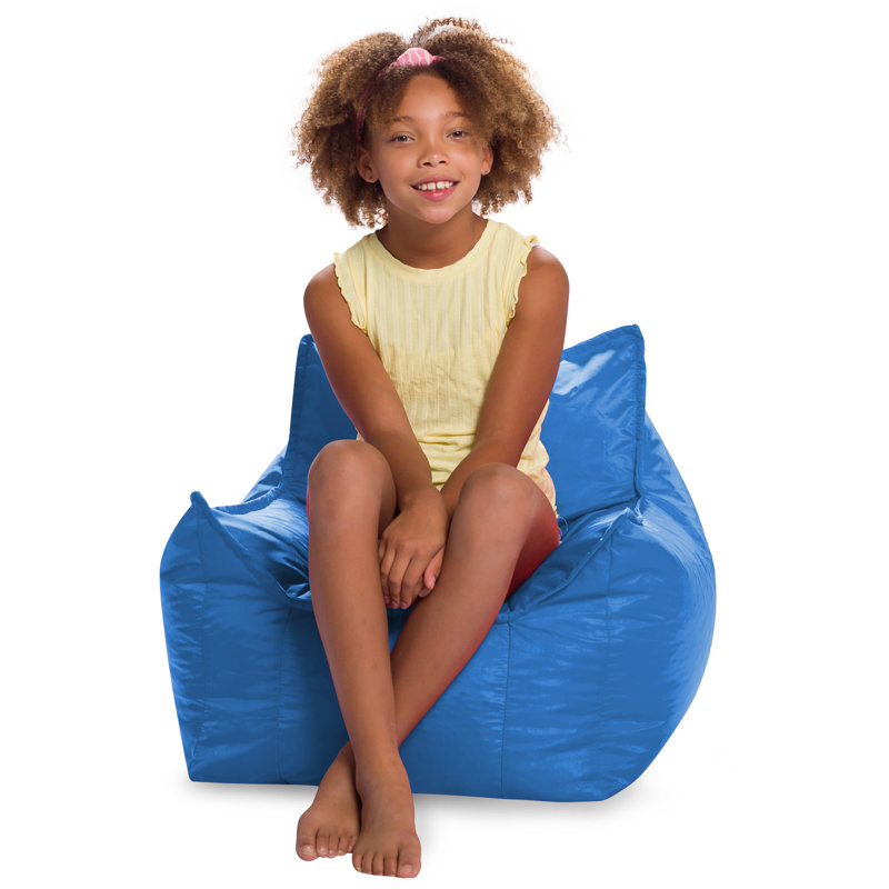 Fauteuil à billes Posh Creations, Mélange de polyester bleu royal