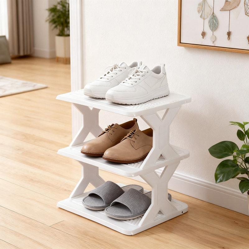 News Thickened And Widened Corner Simples Shoe Rack Small Size Easy To Install Removable Washable Storage Shoe Cabinet, B