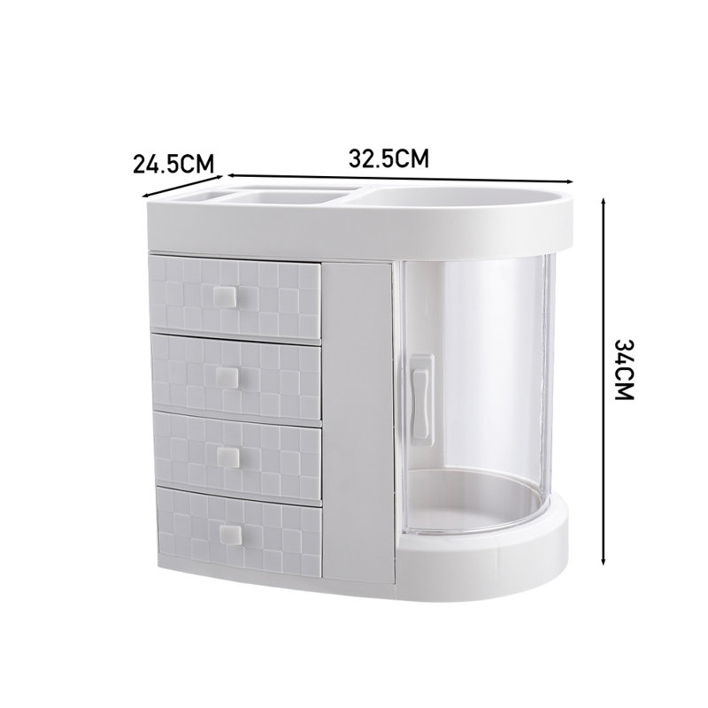 Leteshia Plastic Makeup Organizer