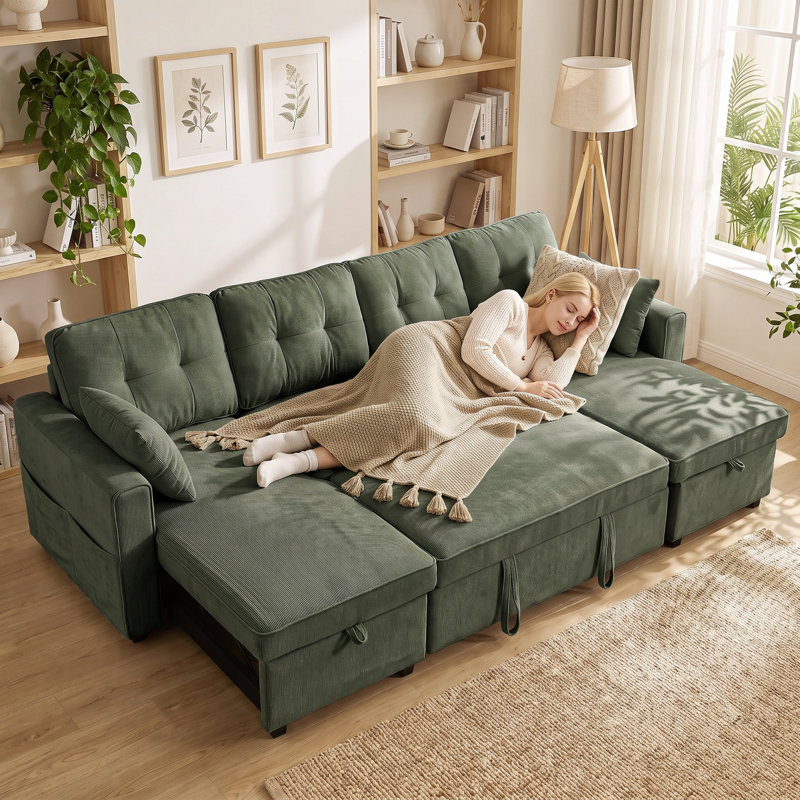 Upholstered 113.4 " Chenille Sofa