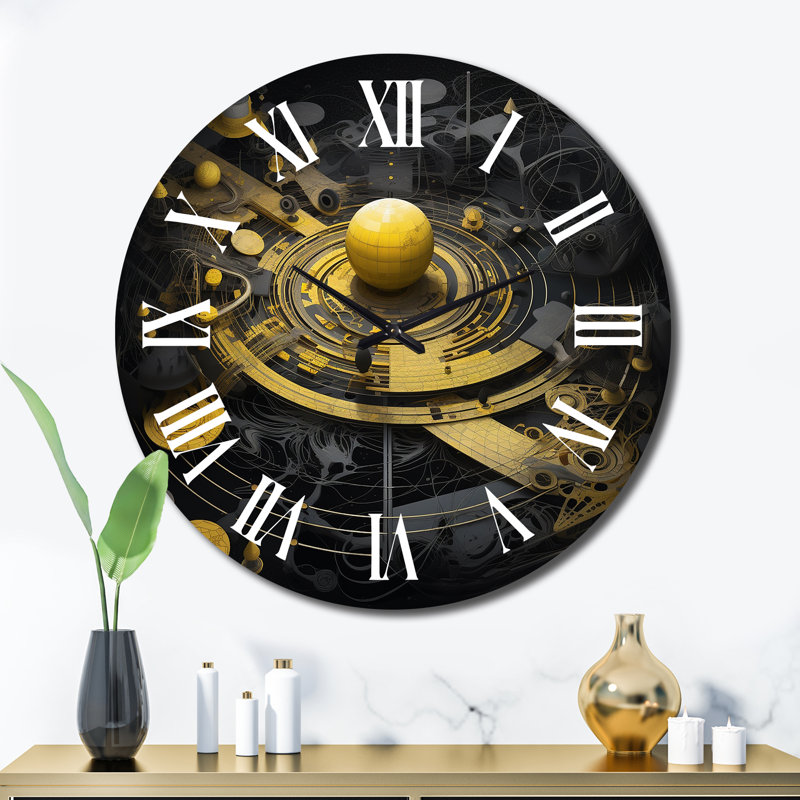 Horloge murale en métal, Très grand